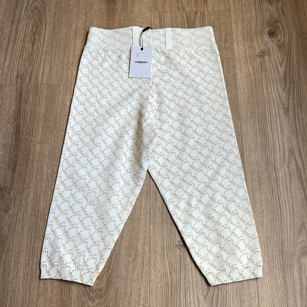 Miaou Cream Patterned Capris - image 5